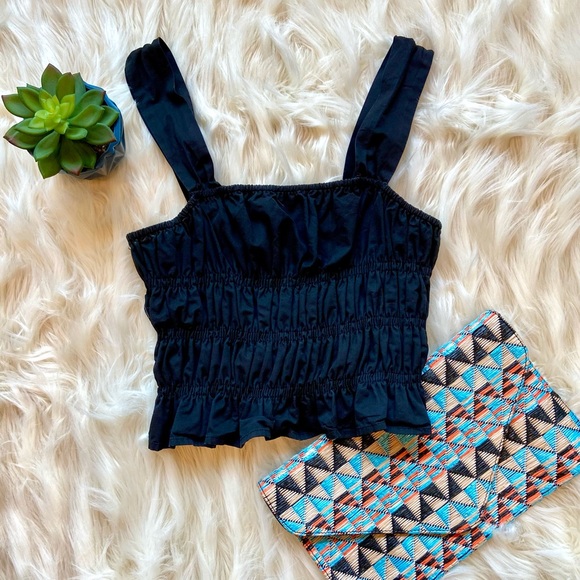 Anthropologie | Endless Rose Cropped Ruffle Top 🥀 - Picture 2 of 5